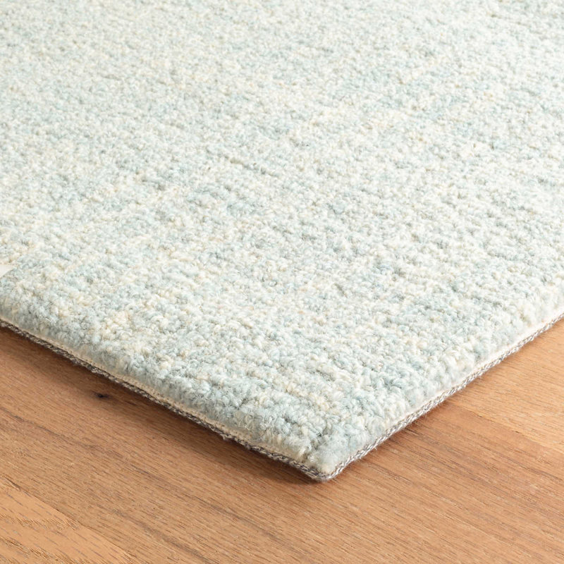 Dash and Albert Rugs Crosshatch Handmade Hand Hooked Wool Sky Blue Rug